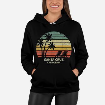 Vintage California Santa Cruz Beach Women Hoodie - Seseable