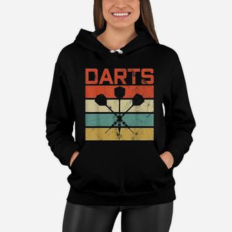 Vintage Darts Board Sports Bar Gift Women Hoodie - Seseable
