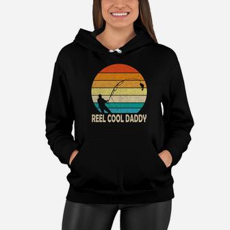 Vintage Fishing Reel Cool Daddy Fisher Happy Father Shirt Premium Women Hoodie - Seseable