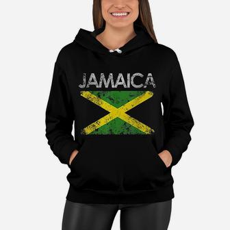 Vintage Jamaica Jamaican Flag Pride Women Hoodie - Seseable