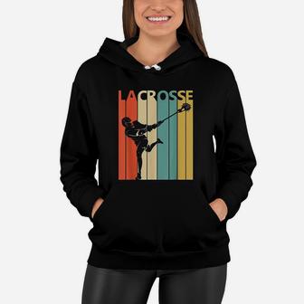 Vintage Lacrosse Gift Women Hoodie - Seseable