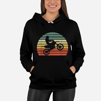 Vintage Motocross Women Hoodie - Seseable