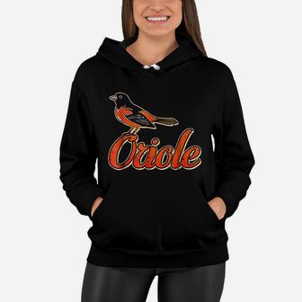 Vintage Oriole Bird Amazing Bird Gift Women Hoodie - Seseable
