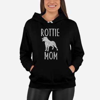 Vintage Rottweiler Mom Women Hoodie - Seseable