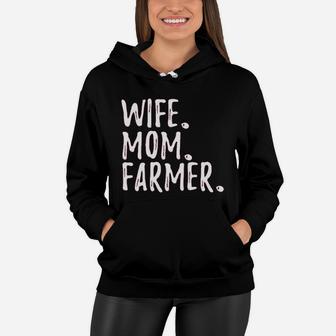 Wife Mom Farmer Women Hoodie - Seseable