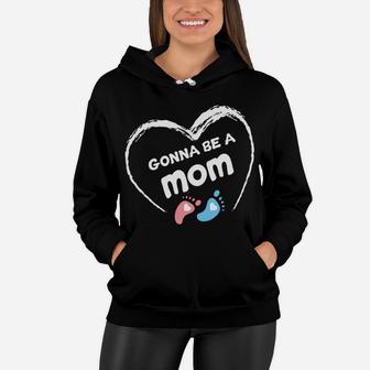 Womens Gonna Be A Mom Baby Shower Gender Reveal For Mommy Women Hoodie - Seseable