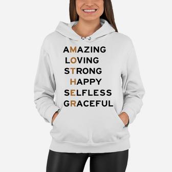 Amazing Loving Strong Happy Mommy Women Hoodie - Seseable