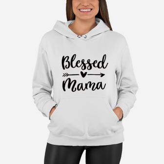 Blessed Mama Letter Printed Graphic Mothers Day Women Hoodie | Seseable CA