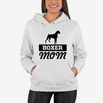 Boxer Mom Dog Lover Boxer Dog Women Hoodie - Seseable