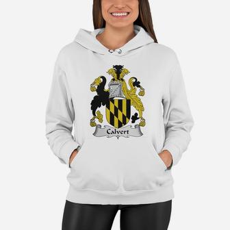 Calvert Family Crest / Coat Of Arms British Family Crests Women Hoodie | Seseable UK