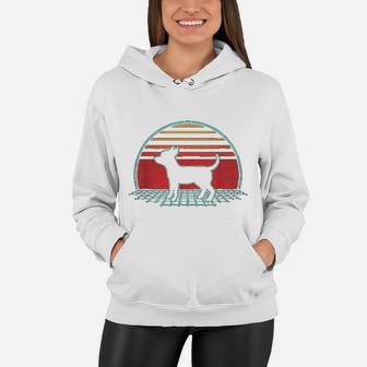 Chihuahua Retro Vintage 80s Style Dog Lover Gift Women Hoodie - Seseable