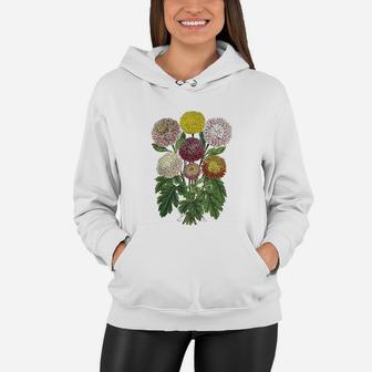 Chrysanthemum Botanical Flower birthday Women Hoodie - Seseable