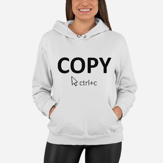 Copy And Paste Father And Daughter Matching Family Women Hoodie - Seseable