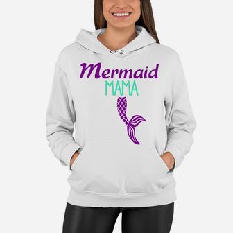 Cute Mermaid Mama Mom Sea Lover Womens Novelty Women Hoodie - Seseable