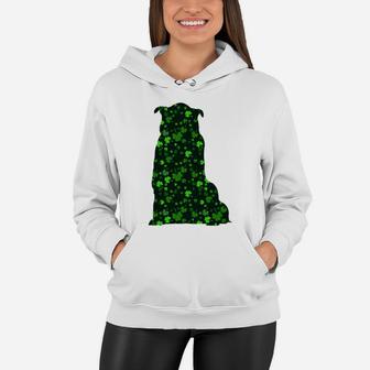 Cute Shamrock Collie Mom Dad Gift St Patricks Day Awesome Dog Lovers Gift Women Hoodie - Seseable