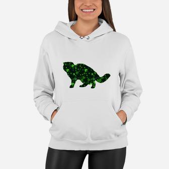 Cute Shamrock Exotic Shorthair Mom Dad Gift St Patricks Day Awesome Cat Lovers Gift Women Hoodie - Seseable