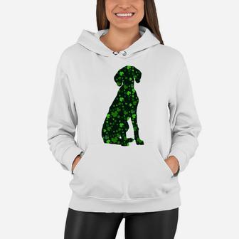 Cute Shamrock German Shorthair Pointer Mom Dad Gift St Patricks Day Awesome Dog Lovers Gift Women Hoodie - Seseable