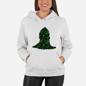 Cute Shamrock Maltese Mom Dad Gift St Patricks Day Awesome Dog Lovers Gift Women Hoodie - Seseable