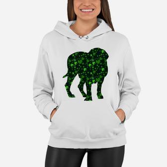 Cute Shamrock Mastiff Mom Dad Gift St Patricks Day Awesome Dog Lovers Gift Women Hoodie - Seseable