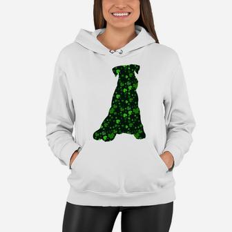 Cute Shamrock Miniature Schnauzer Mom Dad Gift St Patricks Day Awesome Dog Lovers Gift Women Hoodie - Seseable
