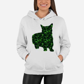 Cute Shamrock Munchkin Mom Dad Gift St Patricks Day Awesome Cat Lovers Gift Women Hoodie - Seseable