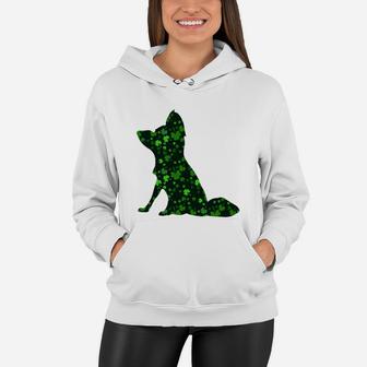 Cute Shamrock Papillon Mom Dad Gift St Patricks Day Awesome Dog Lovers Gift Women Hoodie - Seseable