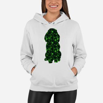 Cute Shamrock Poodle Mom Dad Gift St Patricks Day Awesome Dog Lovers Gift Women Hoodie - Seseable