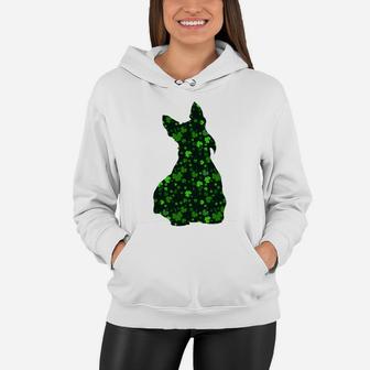 Cute Shamrock Scottish Terrier Mom Dad Gift St Patricks Day Awesome Dog Lovers Gift Women Hoodie - Seseable