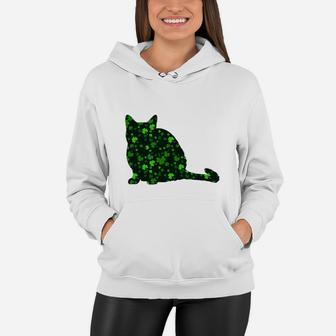 Cute Shamrock Thai Mom Dad Gift St Patricks Day Awesome Cat Lovers Gift Women Hoodie - Seseable