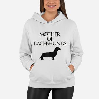 Cute Unique Black Mother Of Dachshunds Women Hoodie - Seseable