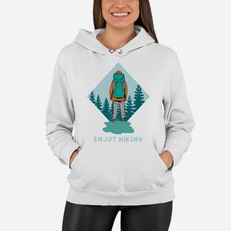 Enjoy Hiking Enjoy Camping Gift For Campers Women Hoodie - Seseable