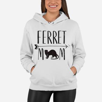 Ferret Mom Funny Pet Ferret Or Weasel Gift Women Hoodie - Seseable