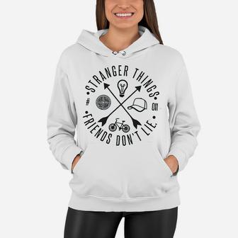 Friends Do Not Lie Graphic Vintage Women Hoodie - Seseable