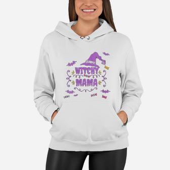 Funny Witchy Mama Halloween Mom Spirit Women Hoodie - Seseable