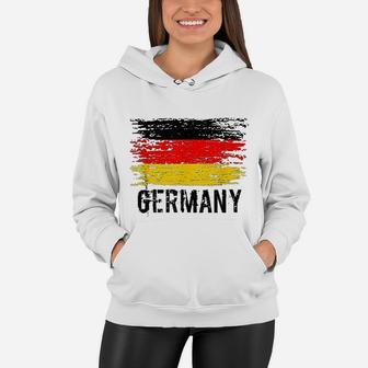 German Flag Pride Vintage Women Hoodie - Seseable