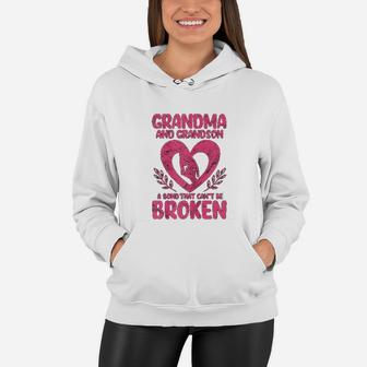 Grandma And Grandson A Bond That Cant Be Broken grandmother Women Hoodie - Seseable
