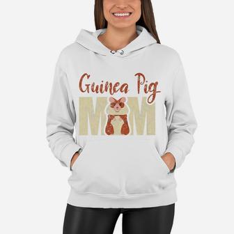 Guinea Pig Mom Pet Animal Mother Mommy Distressed Women Hoodie - Seseable