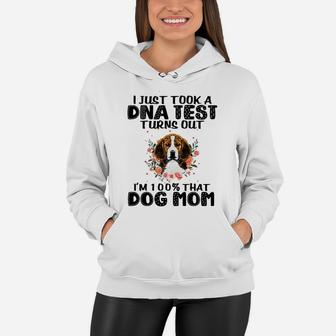 I Just Took A Dna Test Beagle Dog Mom Women Hoodie - Seseable
