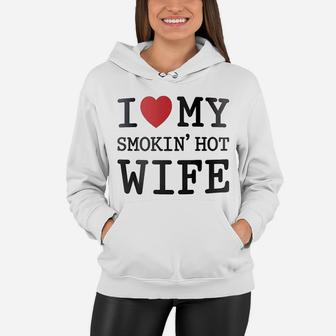 I Love My Wife Coffee Mothers Day Women Hoodie - Seseable