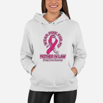 I Wear Pink For My Mother-in-law Women Hoodie - Seseable