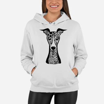 Italian Greyhound Face Graphic Ar Gift For Dog Mom Women Hoodie - Seseable