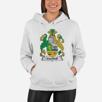 Macneill Family Crest Scottish Family Crests Women Hoodie - Seseable