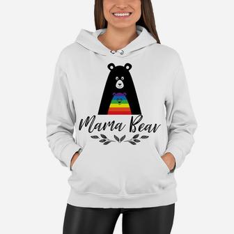 Mama Bear Support Gay Rights Lesbian And Gay Pride Women Hoodie - Seseable