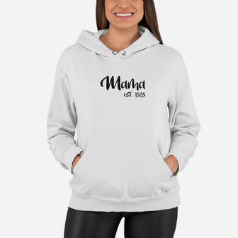 Mama Est 1989 Mothers Day Mom Gifts From Daughter Son Women Hoodie - Seseable