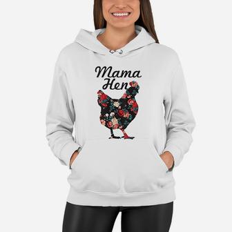 Mama Hen Funny Mothers Day Chicken Mom Farmer Farm Gift Women Hoodie - Seseable