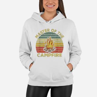 Master Of The Campfire Vintage Camping Women Hoodie - Seseable