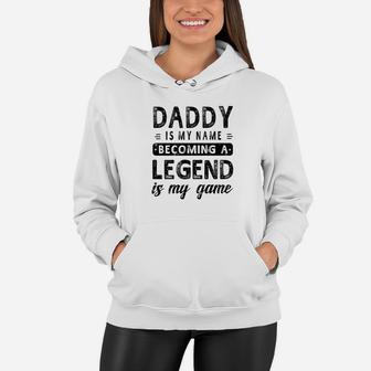 Mens Family Fathers Day Daddy Is My Name Men Women Hoodie - Seseable