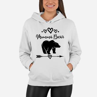 Momma Bear T Gift Women Hoodie - Seseable