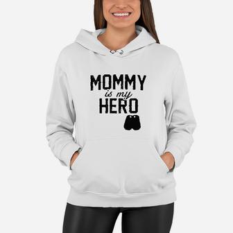 Mommy Is My Hero Military Dog Tags Women Hoodie - Seseable