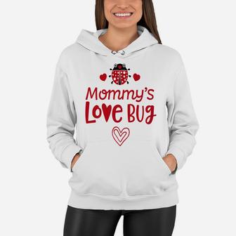 Mommys Love Bug Valentines Day Mom Kids Boys Girls Women Hoodie - Seseable